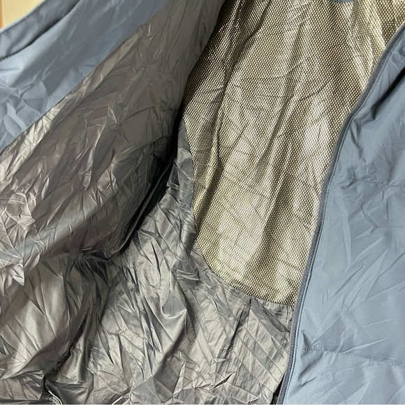 ASICS Motion Therm Puffer Jacket Zip Up Blue Heavy Winter Outdoors Size Mens XXL - Picture 7 of 9